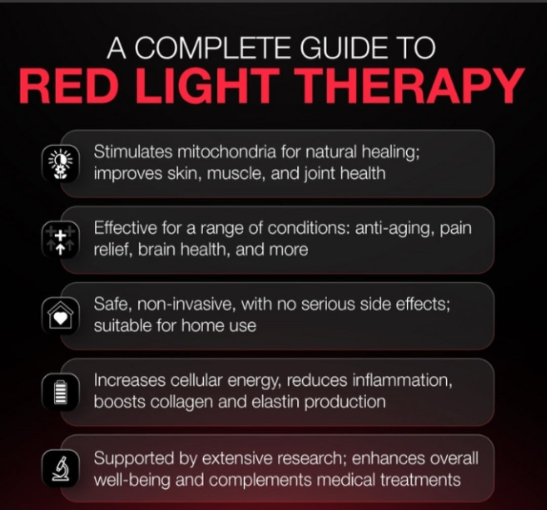 LED RED LIGHT THERAPy : FULL BODY TREATMENT With Crystal energy Healing 45MIN  $200 MOBILE